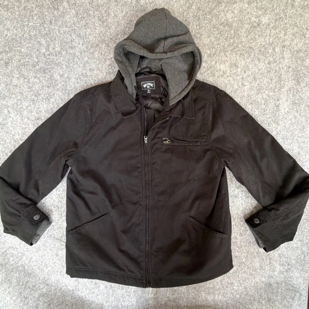 Men's Billabong Black Hooded Jacket